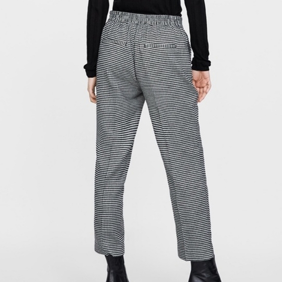 Zara Basics Soft Feel Houndstooth Trousers - Picture 5 of 10